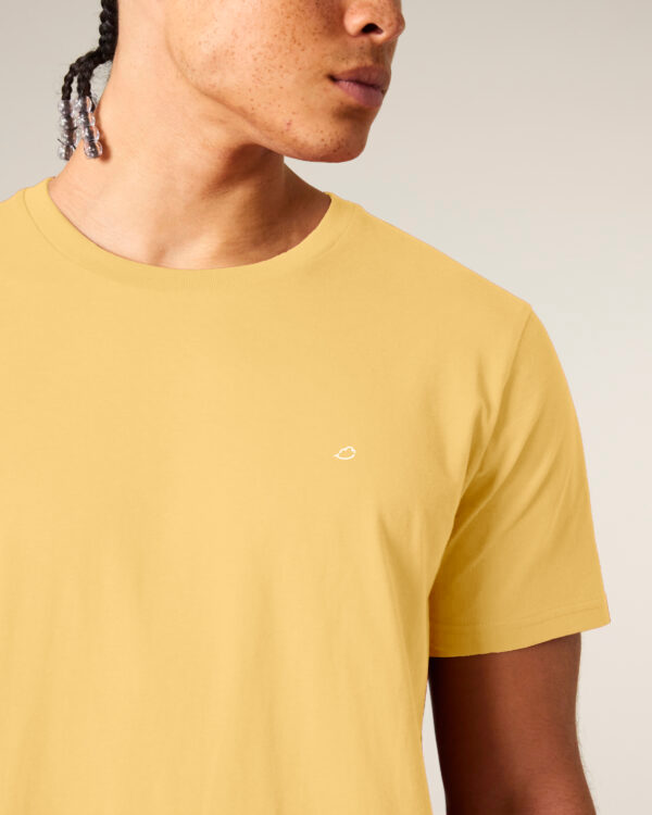 Camiseta unisex - Serigrafia nube fins al cel - color Amarillo - 51 - Imagen 2